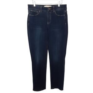 Soft Surroundings The Ultimate Denim Relaxed Straight Pull On Jeans Womens MP